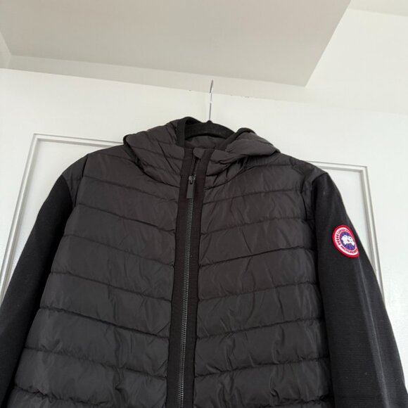 NWT Canada Goose Hybridge Knit Hooded Jacket In Black Sz XL Quilted Down Filled - Picture 6 of 10